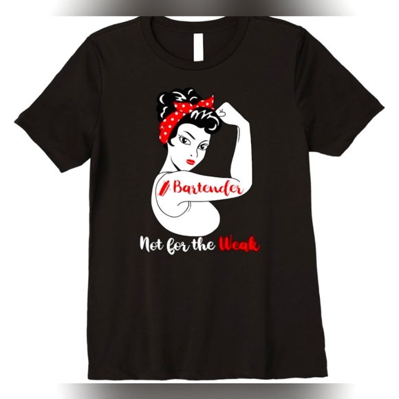 Bartender Not Weak V-Neck T-Shirt - Women's, size XL - Picture 1 of 4